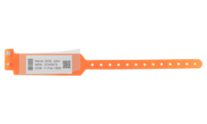 Sentry LabelBand-Armbänder mit selbstklebender Schutzfolie Erwachsenengröße