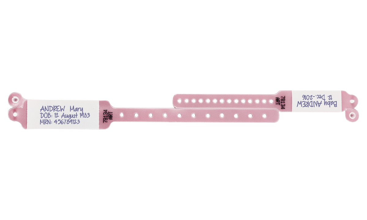 Direkt beschreibbare Speedi-Print-Mutter-Kind-Armbänder