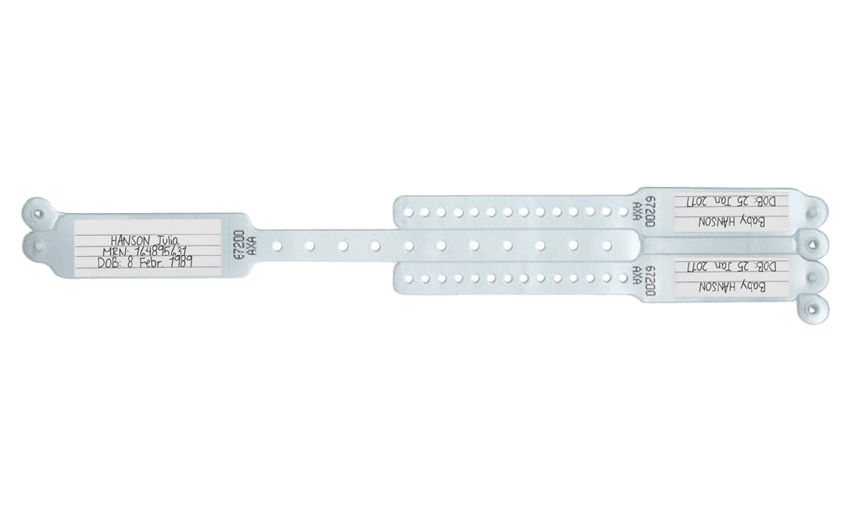Veri-Color-Armbänder mit Karteneinschub – 1 Erwachsener und 2 Kinder