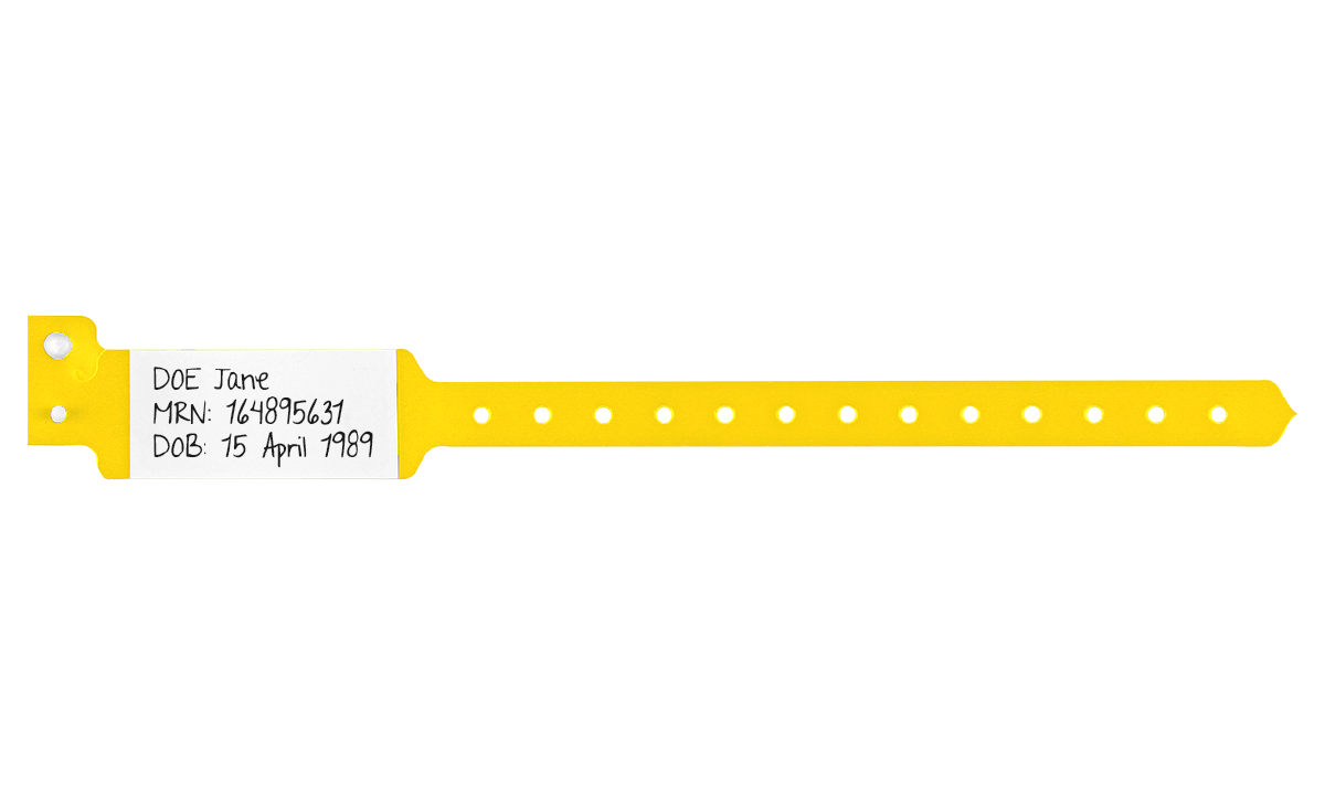 Direkt beschreibbare Sentry Superband-Armbänder – Erwachsenen-/Pädiatriegröße