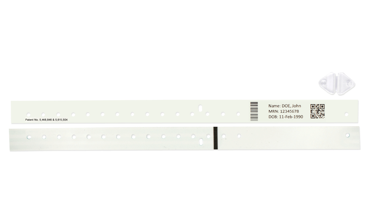 Soft Compuband Thermodirektdruck-Armbänder – Erwachsenen-/Pädiatriegröße – 500 Armbänder