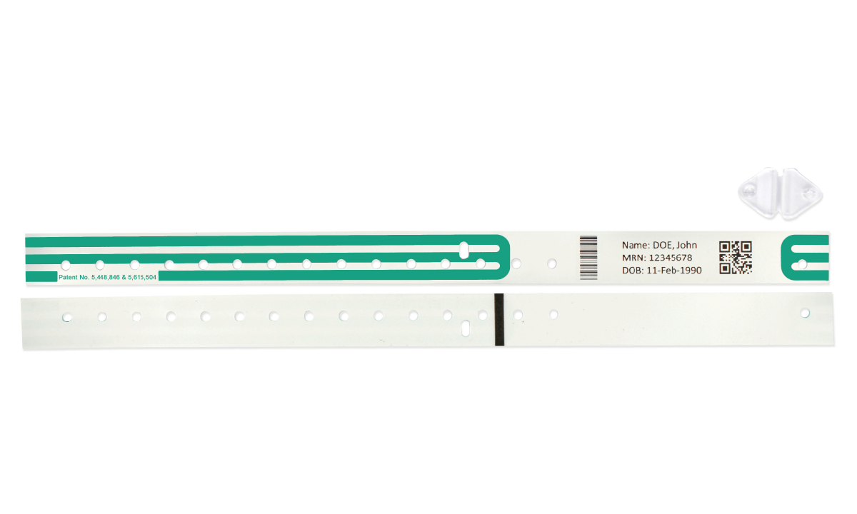 Soft Compuband Thermodirektdruck-Armbänder – Erwachsenen-/Pädiatriegröße – 200 Armbänder