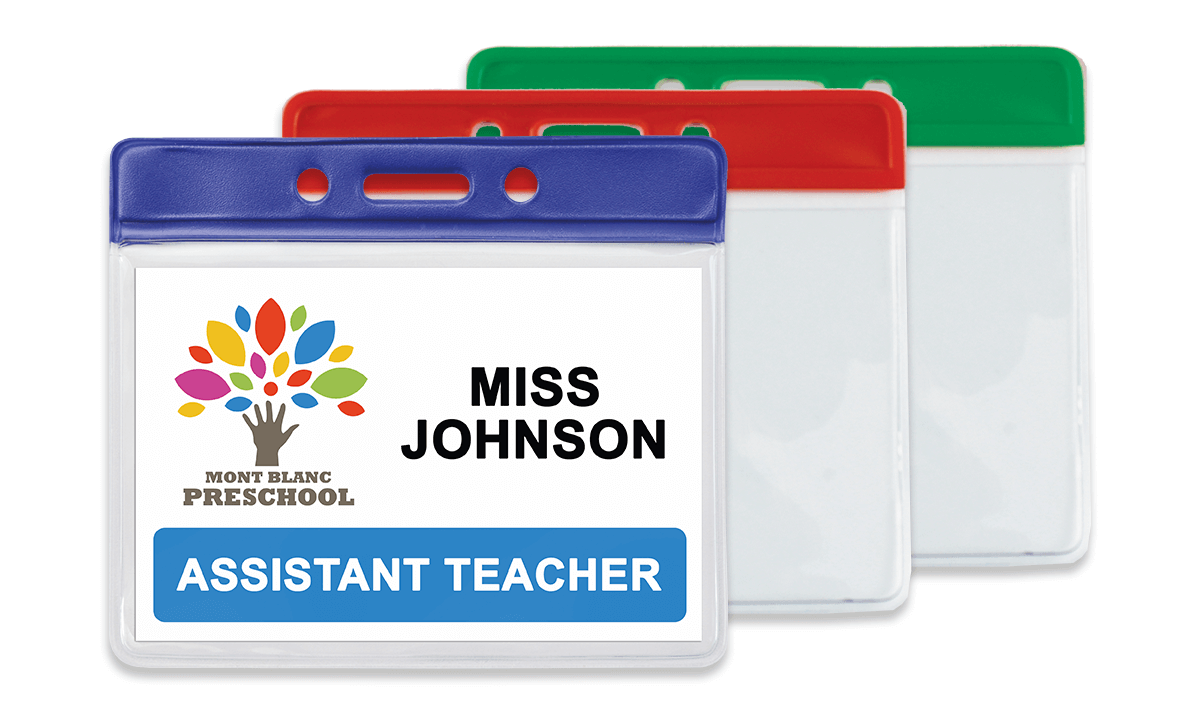 Personalisierter farbcodierter Vinyl-Kartenhalter – Kreditkartengröße (CR80)