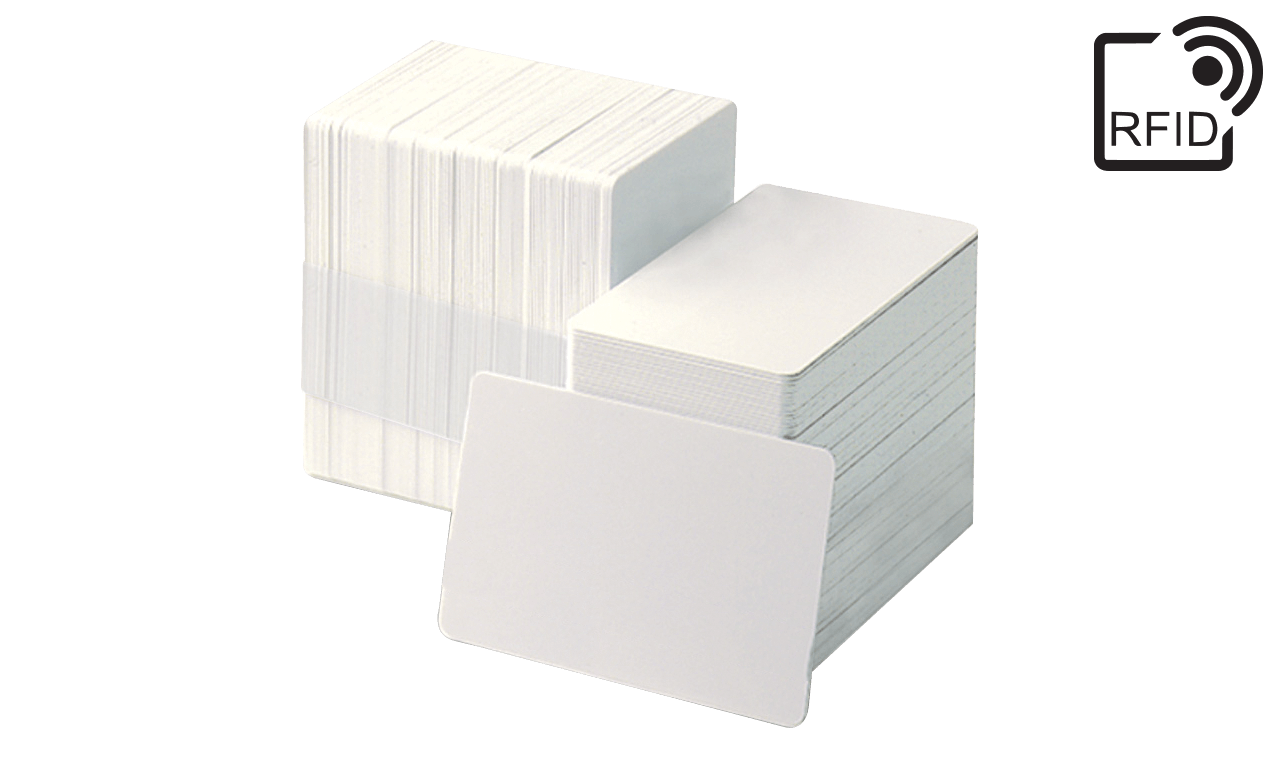 Unbedruckte weisse PVC-Karten - 750 mic
