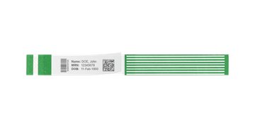 Short Stay LabelBand-Armbänder mit selbstklebender Schutzfolie