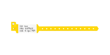 Direkt beschreibbare Sentry Superband-Armbänder – Erwachsenen-/Pädiatriegröße