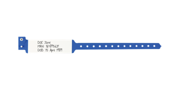 Direkt beschreibbare Sentry Superband-Armbänder – Erwachsenengröße