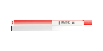 ScanBand Satin Thermodirektdruck-Armbänder – Erwachsenen-/Pädiatriegröße – 300 Armbänder