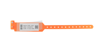 Sentry LabelBand-Armbänder mit selbstklebender Schutzfolie Erwachsenengröße